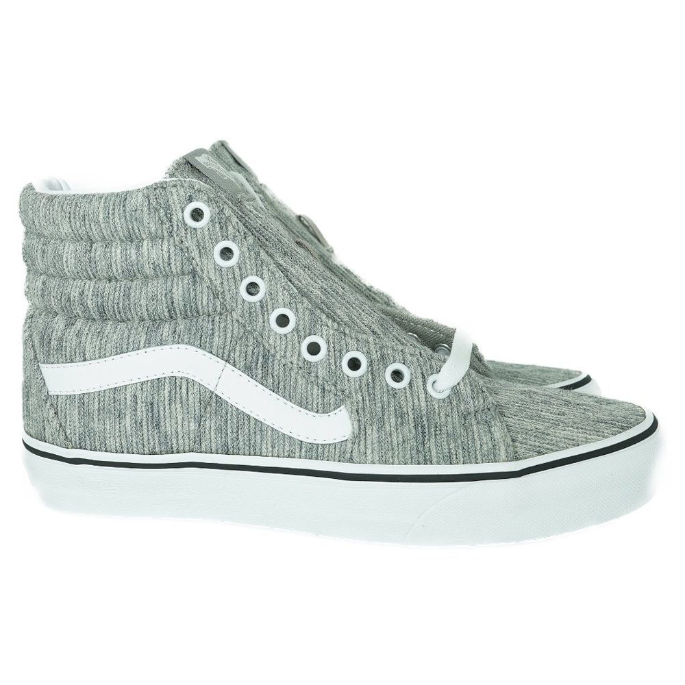 VANS SK8-HI RIB KNIT WOMEN SNEAKER (GRAY/TRUE WHT)